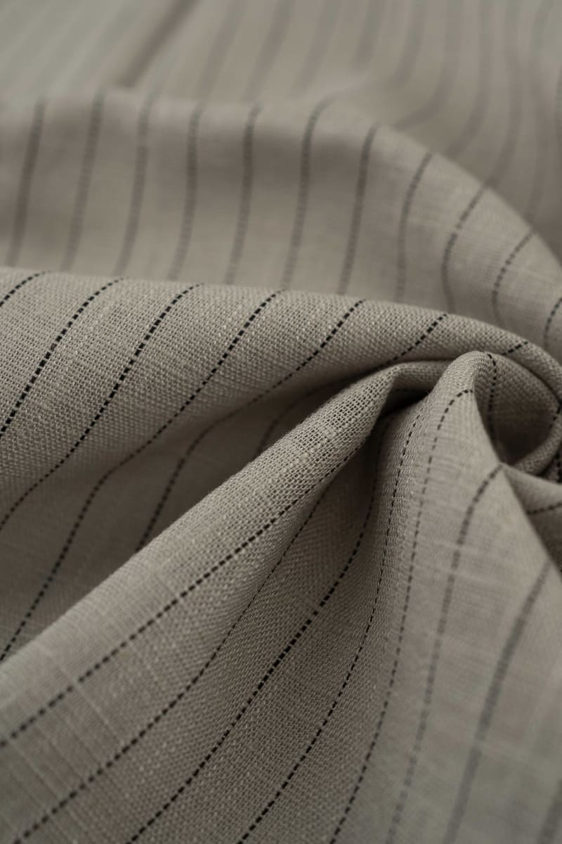 Viscosa rayas gris plateado