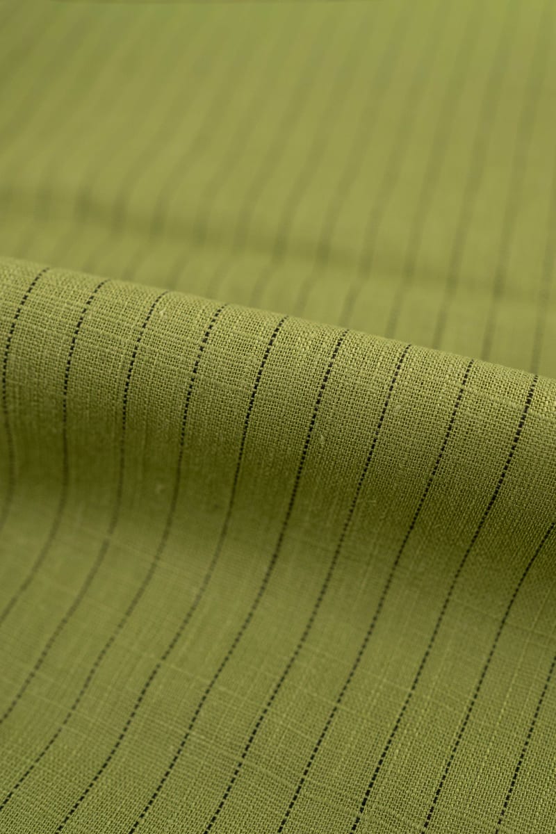 Viscosa rayas verde oliva