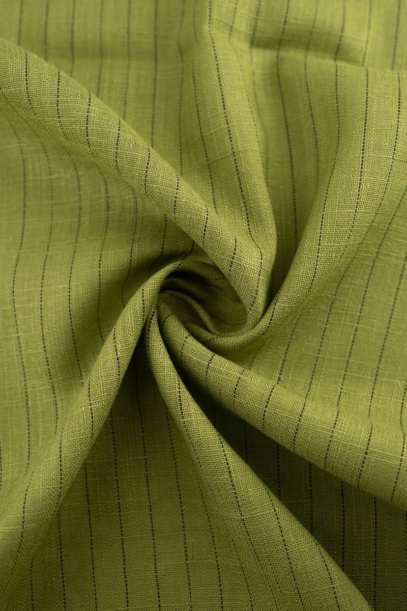 Viscosa rayas verde oliva