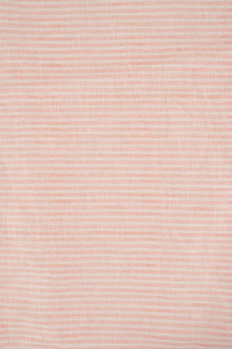 VISCOSA viscosa con lino rayas rosa pastel