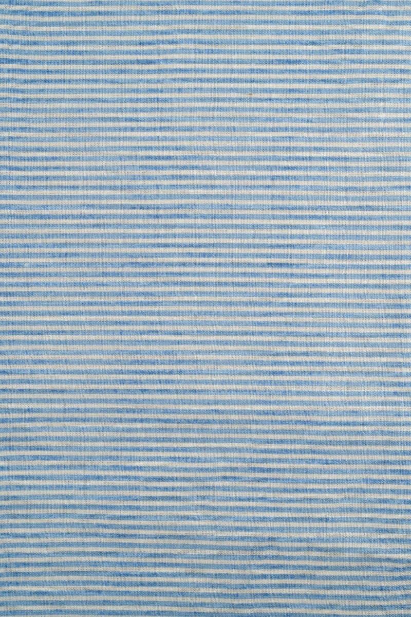 VISCOSA viscosa con lino rayas azul