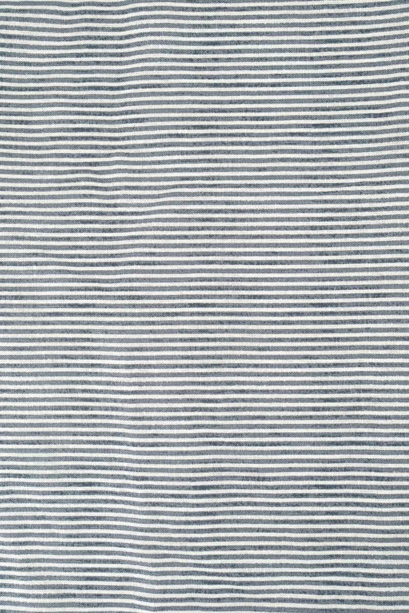 VISCOSA viscosa con lino rayas azul marino