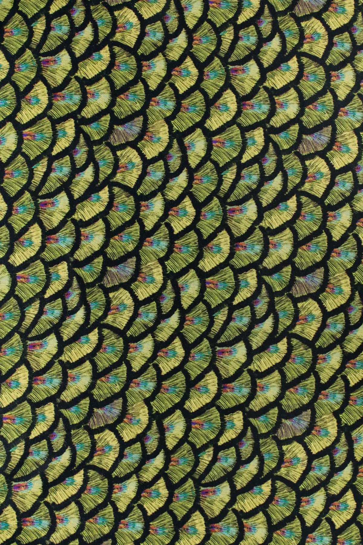 Viscosa pavo real woodbine