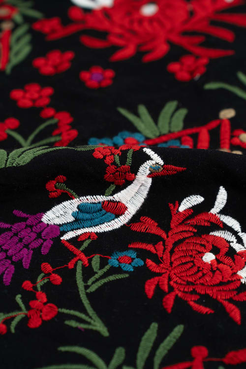 Viscosa bordada chinitos multicolor