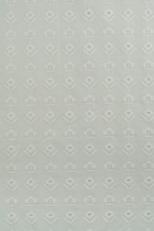 Perforado algodón blanco munich