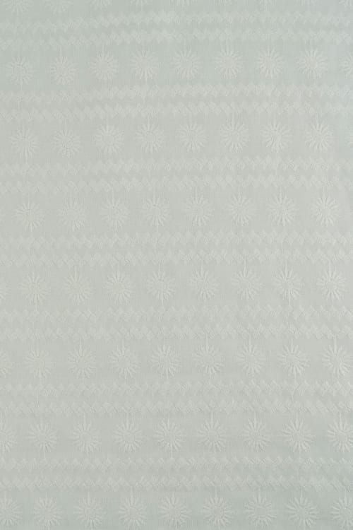 Perforado algodon blanco retama