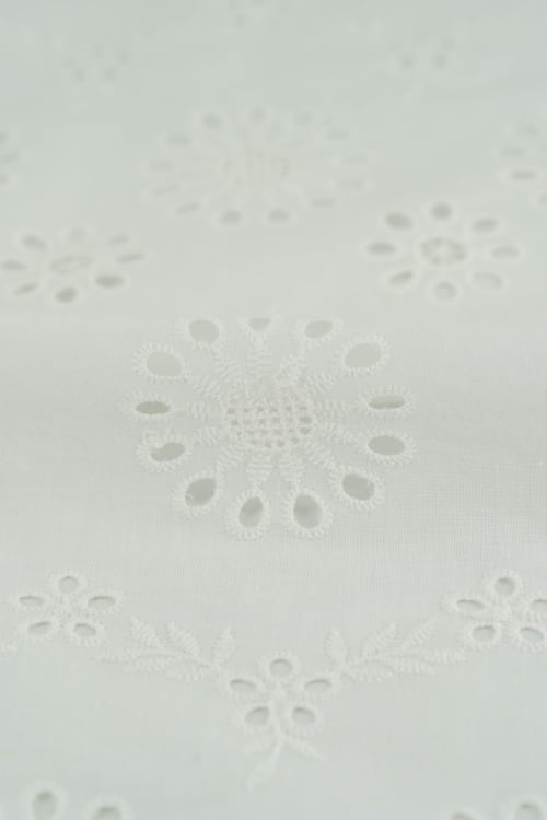 Perforado algodon blanco jara 