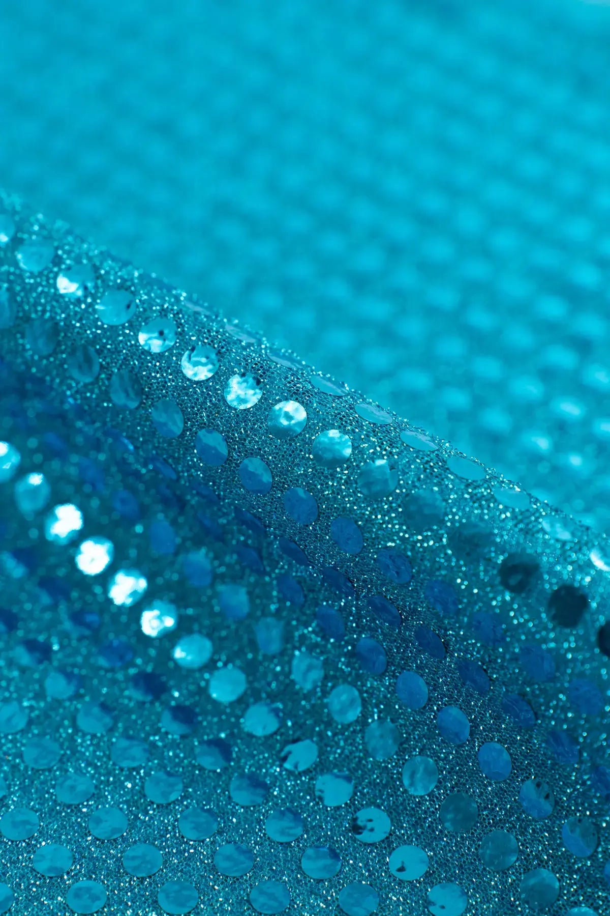 Lentejuela glitter drip scuba blue