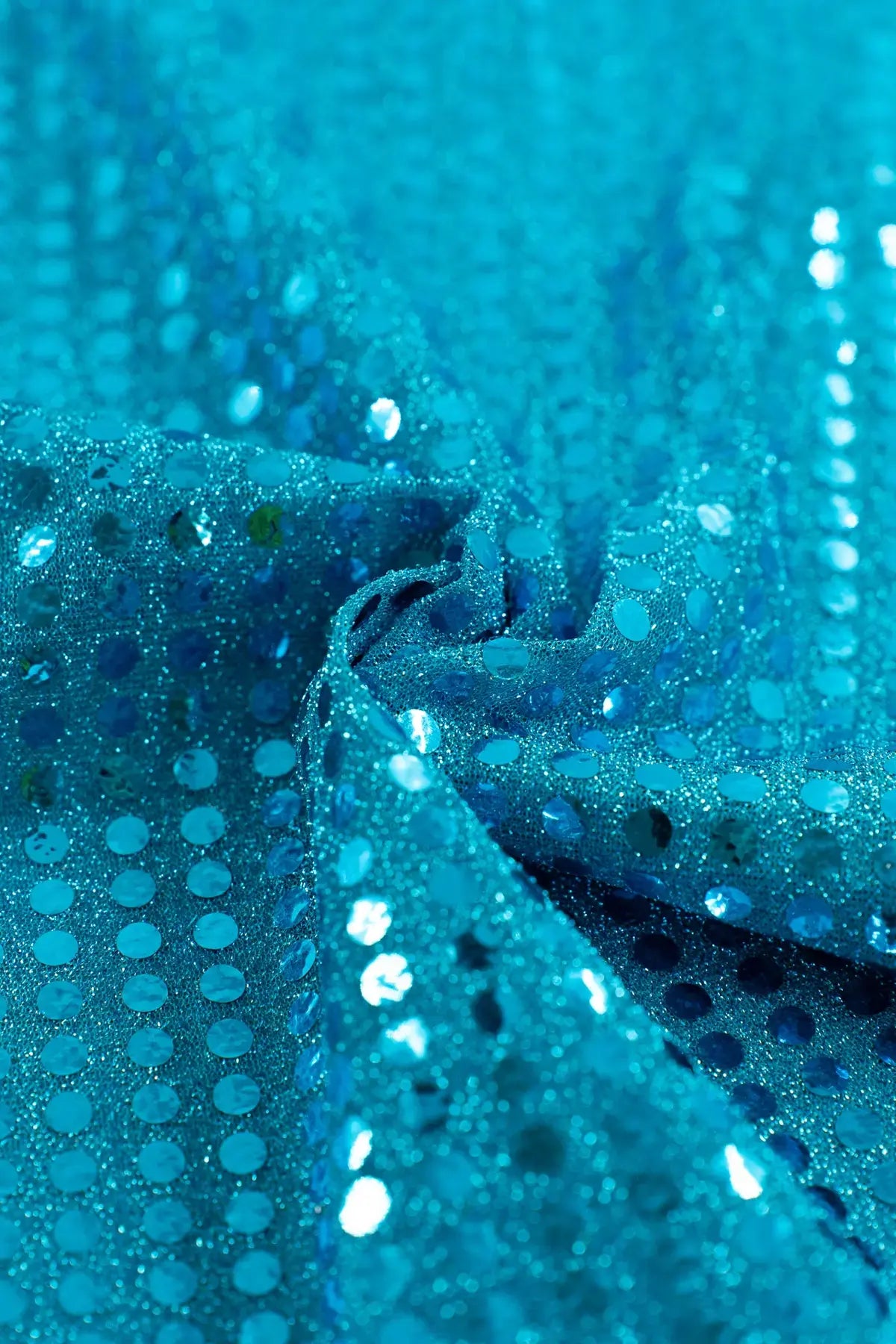 Lentejuela glitter drip scuba blue