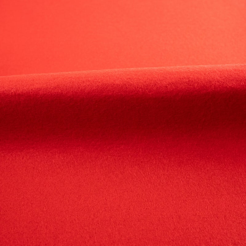 Fieltro liso rojo