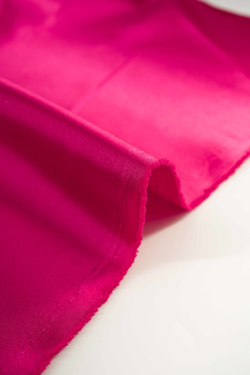 Raso liso rosa magenta