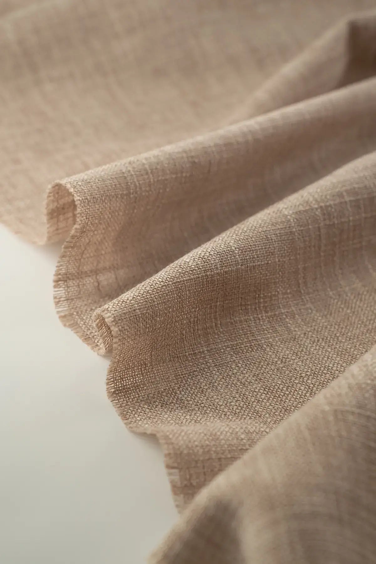 Hopsack curtain  silver mink
