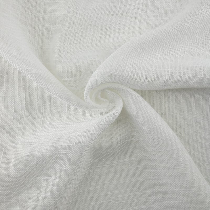Visillo/Hopsack liso blanco neutro