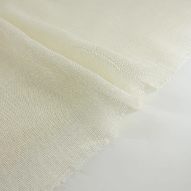 Visillo/Hopsack liso blanco roto