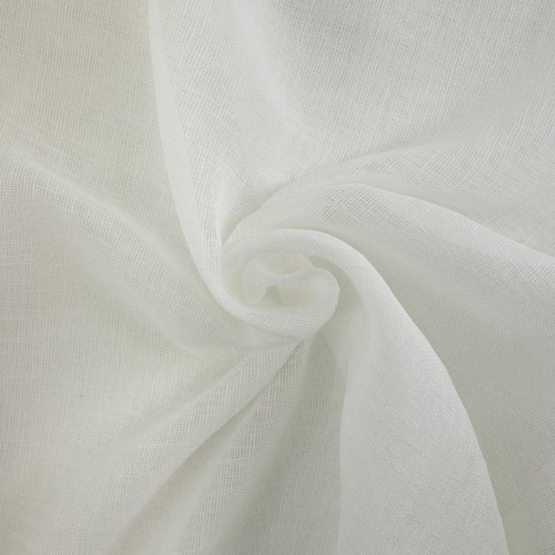 Visillo/Hopsack liso blanco neutro