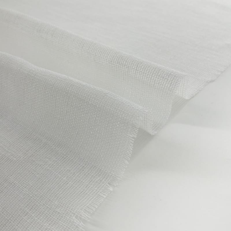 Visillo/Hopsack liso blanco neutro