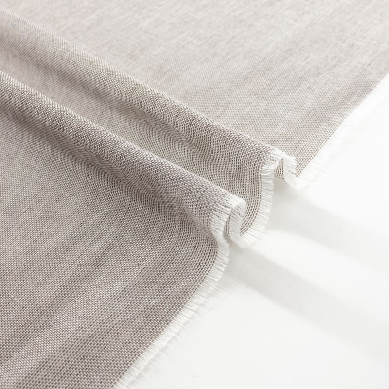 Visillo/Hopsack liso gris claro