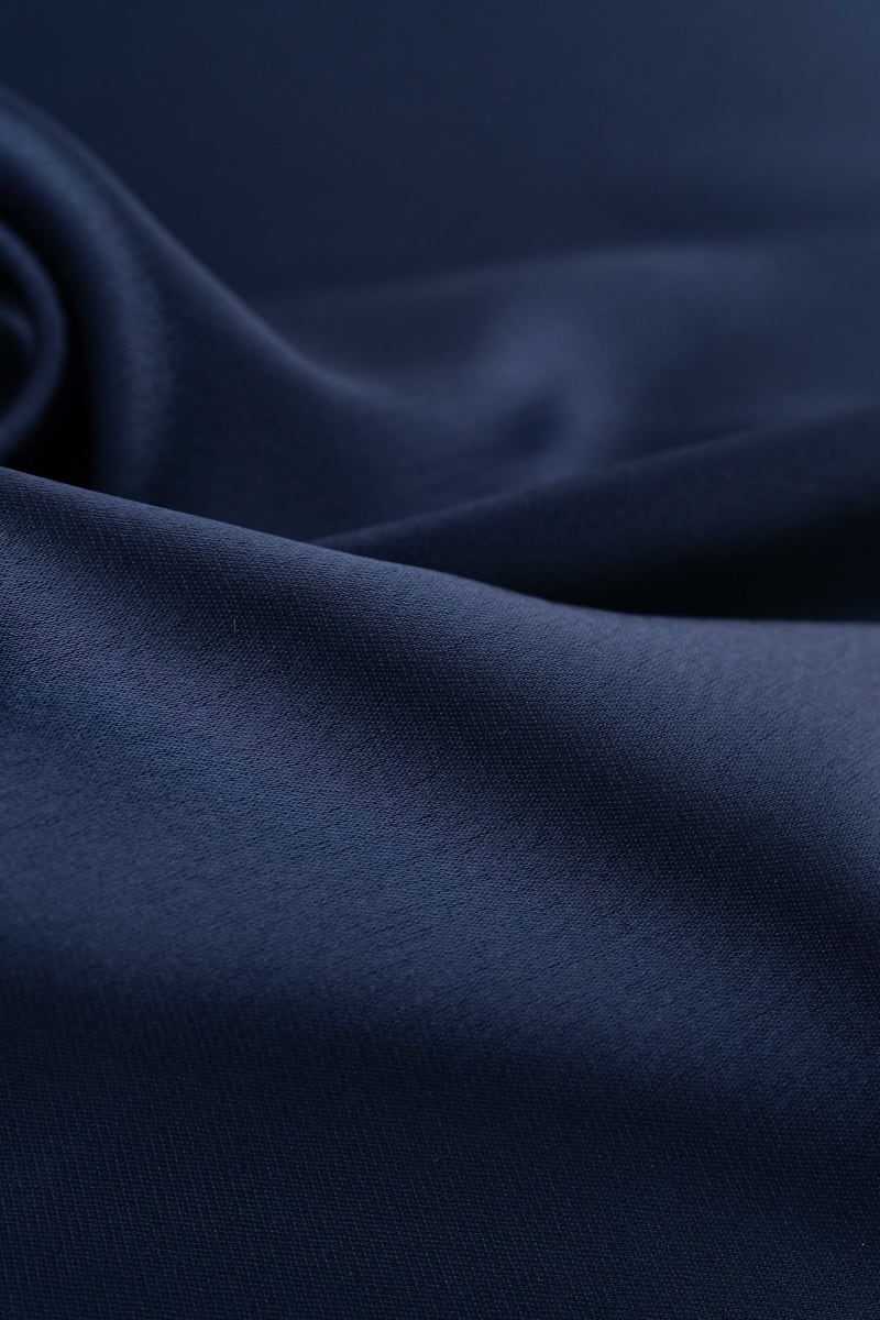 Triacetato liso azul marino