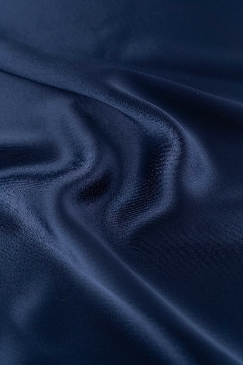 Triacetato liso azul marino