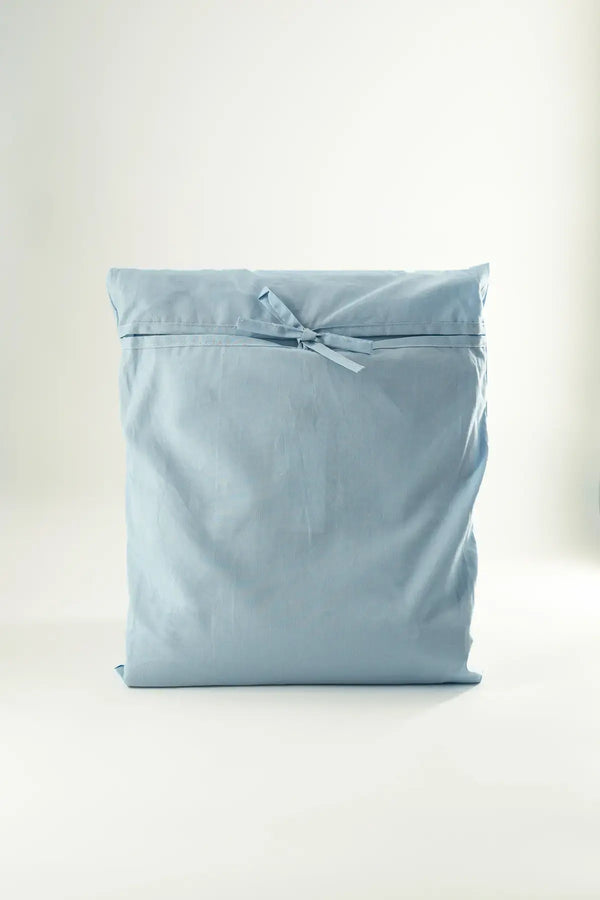 Conjunto de capa de edredão azul estrelado