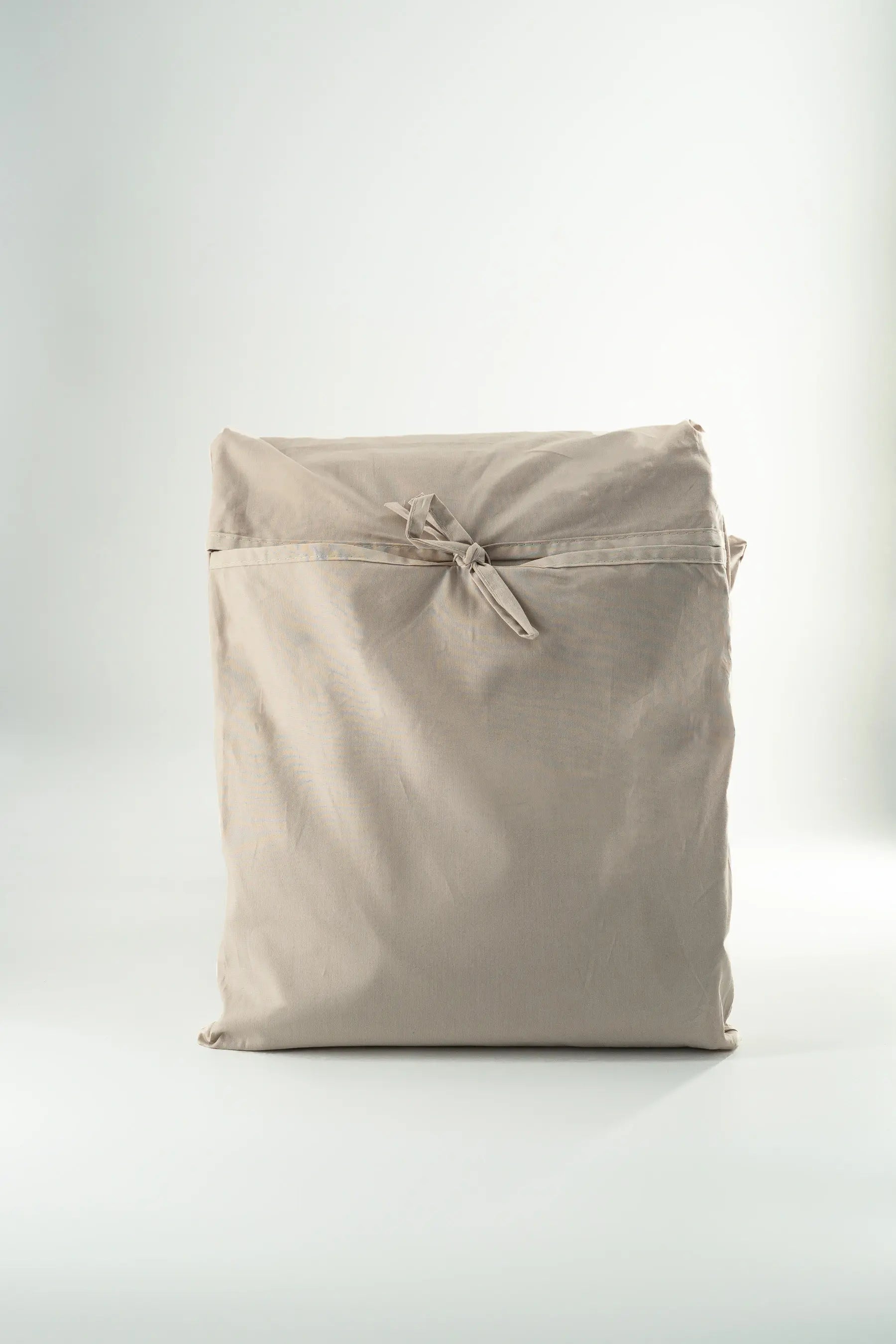 Conjunto de capa de edredão cor areia branqueada