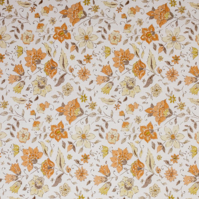 Viyela floral coral