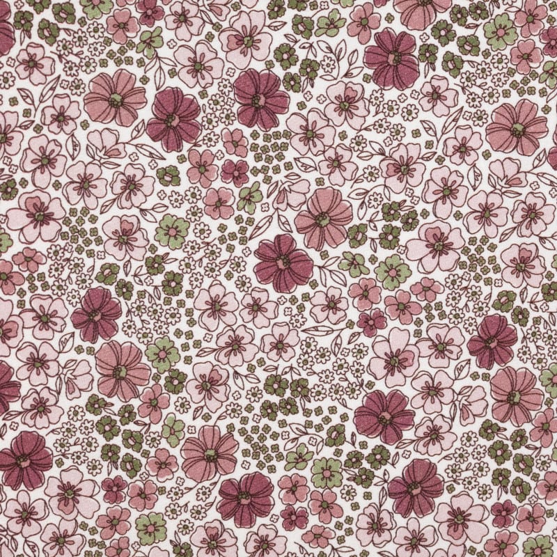 Viyela floral liberty verde eucalipto