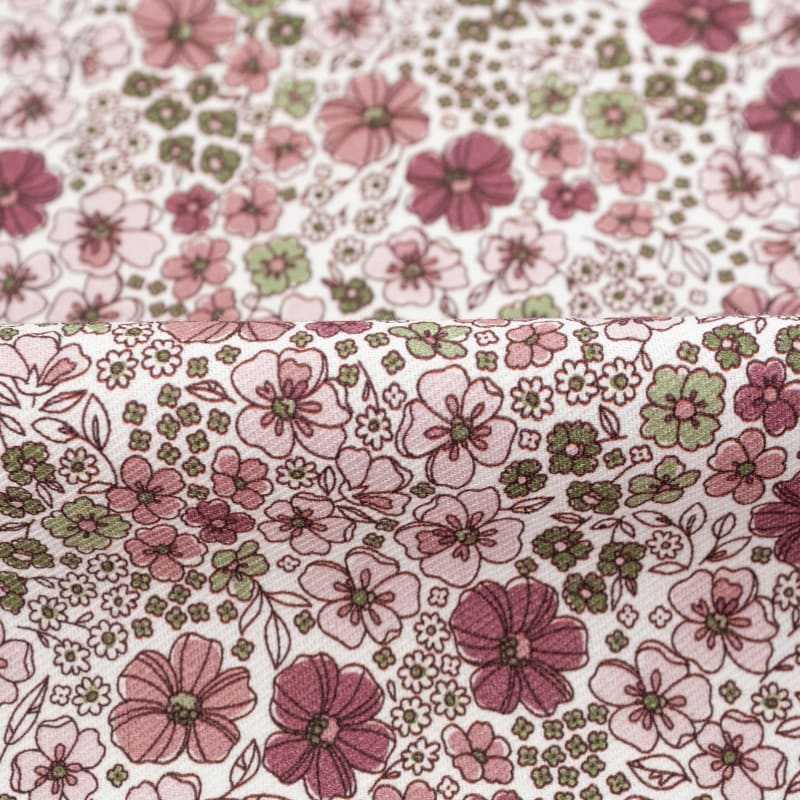 Viyela floral liberty verde eucalipto