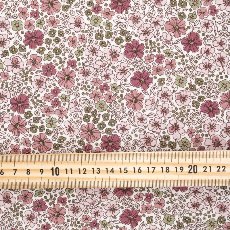 Viyela floral liberty verde eucalipto