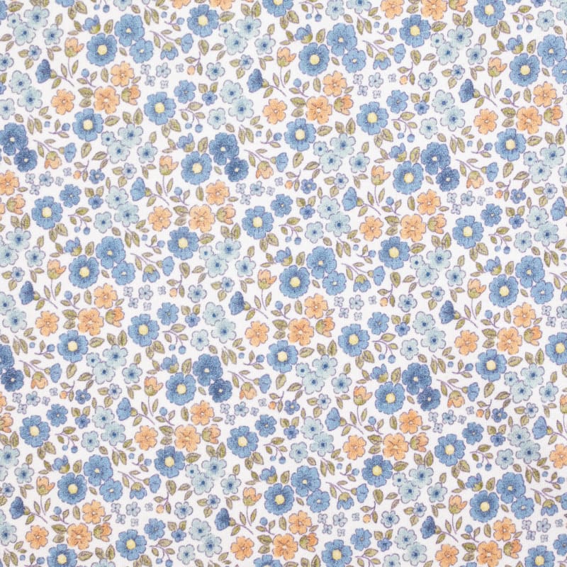 Viyela floral liberty azul
