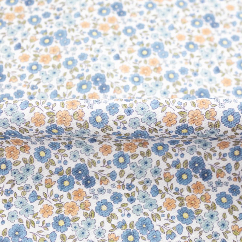 Viyela floral liberty azul