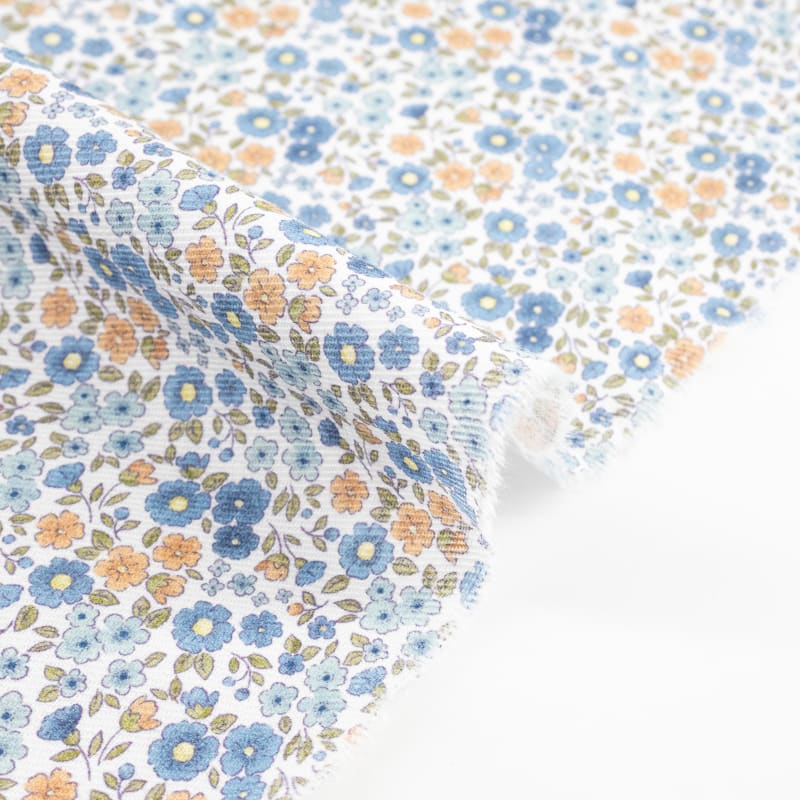 Viyela floral liberty azul