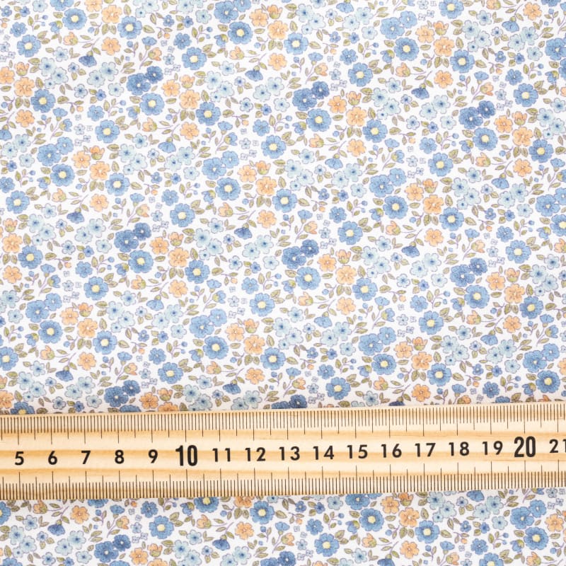 Viyela floral liberty azul