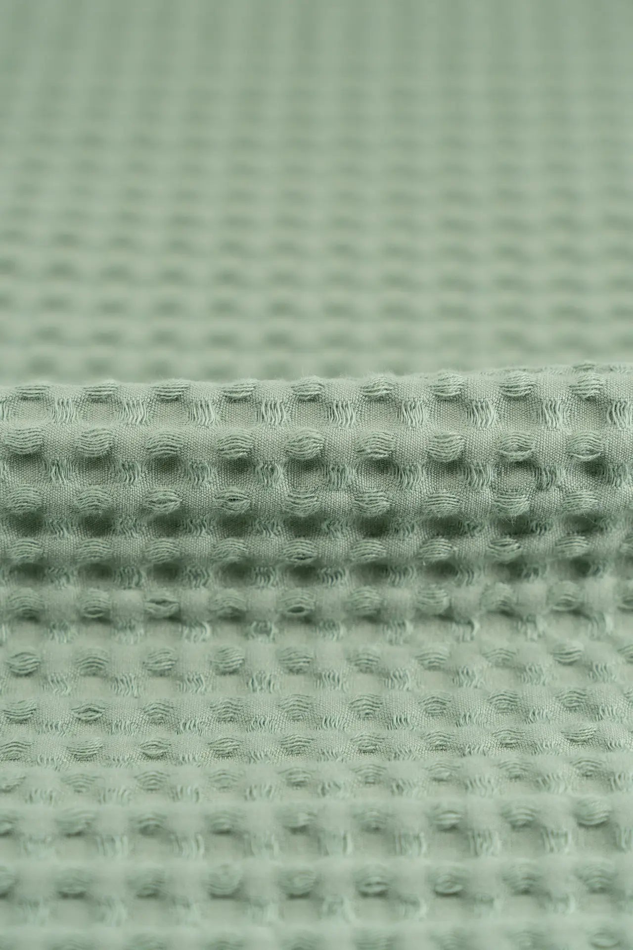 Waffle de manjericão verde