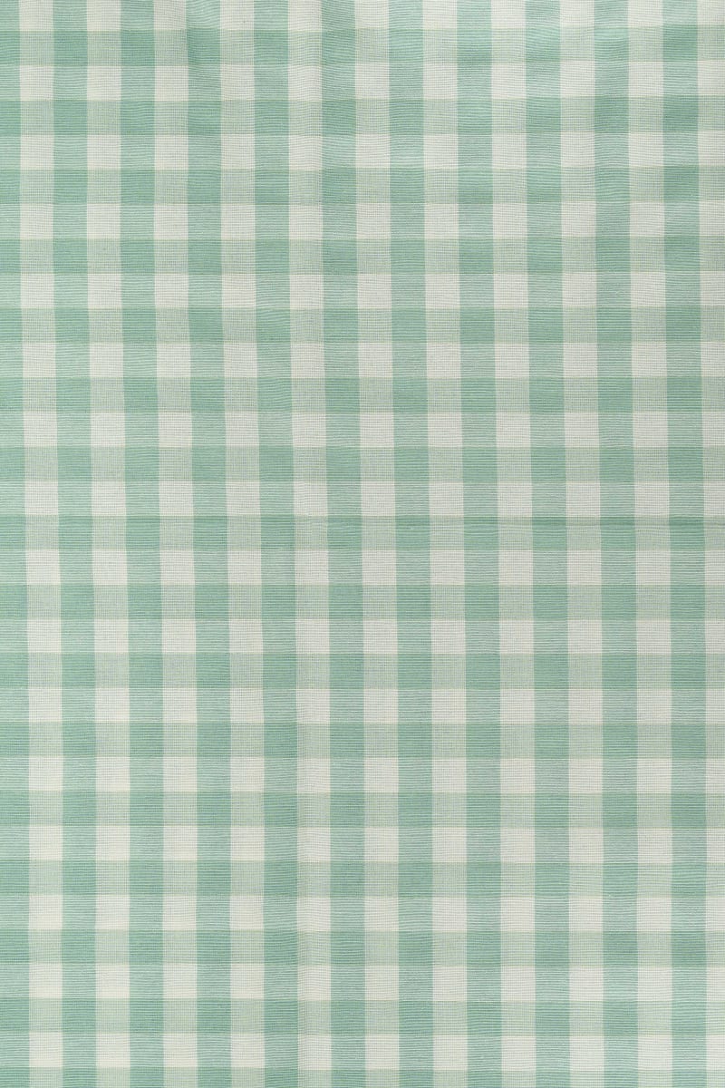 Vichy cuadros verde pastel