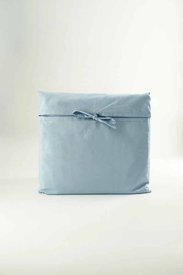 Lençol de baixo ajustável azul estrelado