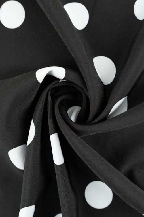 Koshibo color negro con lunar blanco de 25mm