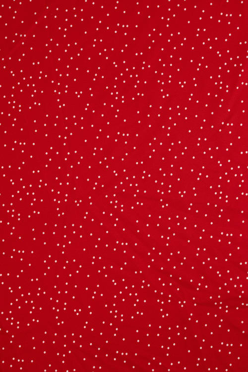 Koshibo color rojo con lunar blanco de 2mm