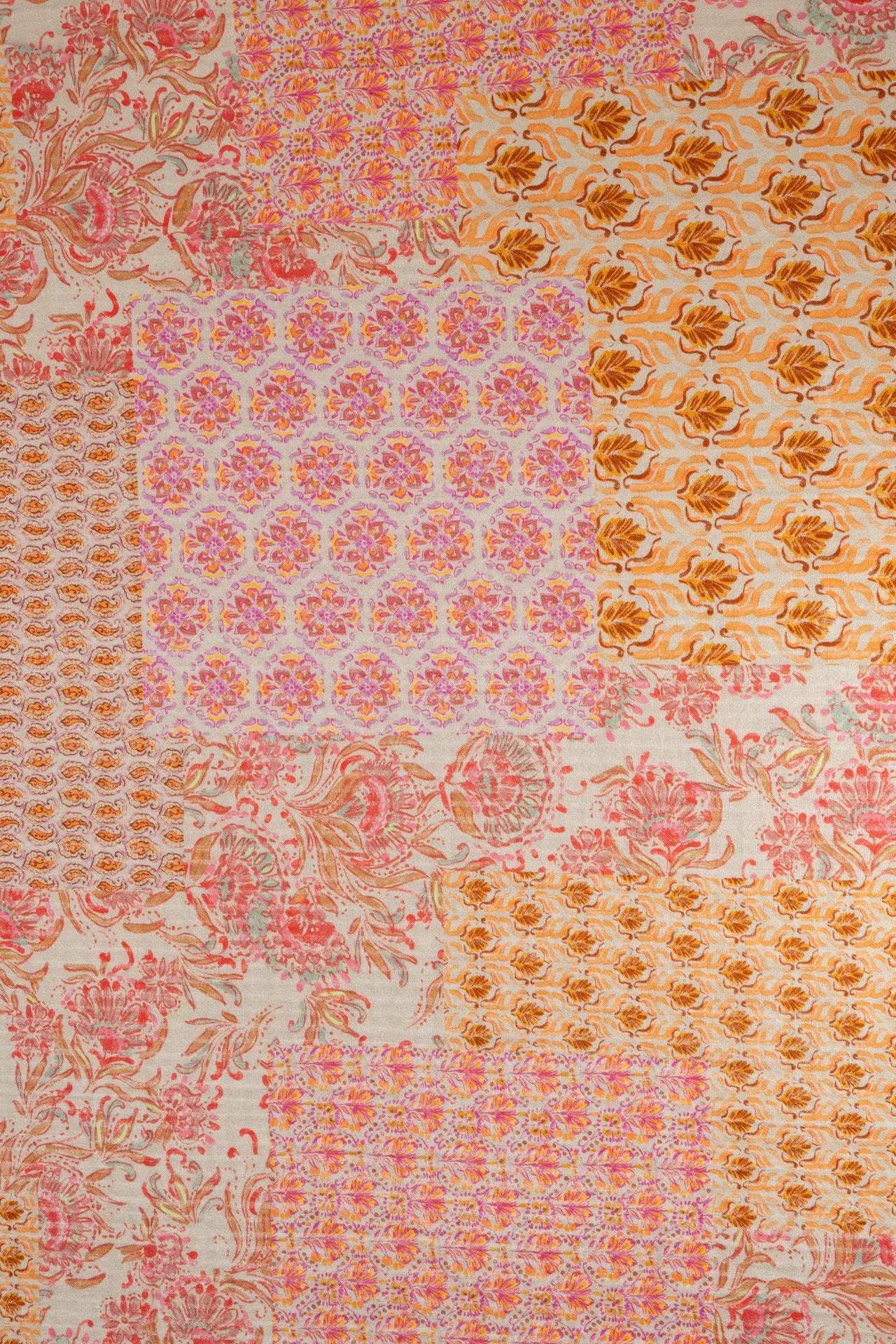 Estampado floral em seersucker