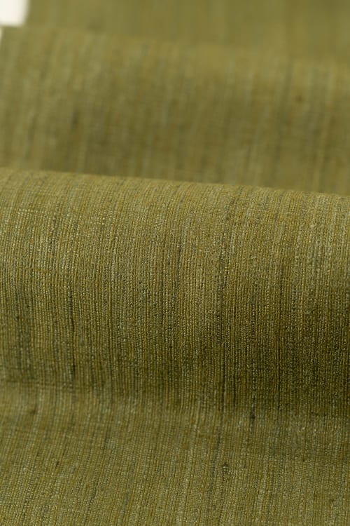 Seda natural color verde pesto