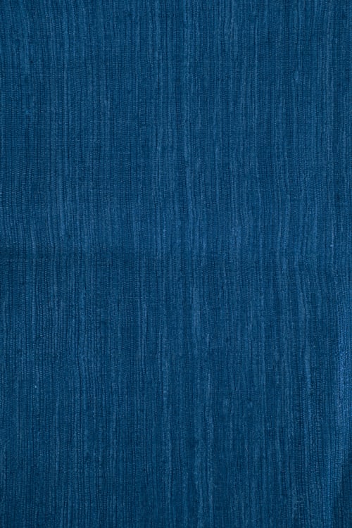 Seda natural color azul pavo 