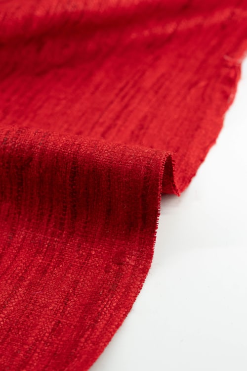 Seda natural color rojo