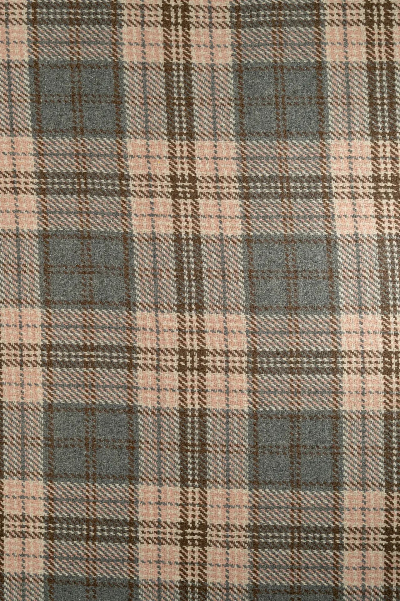 tecido xadrez cinza natural