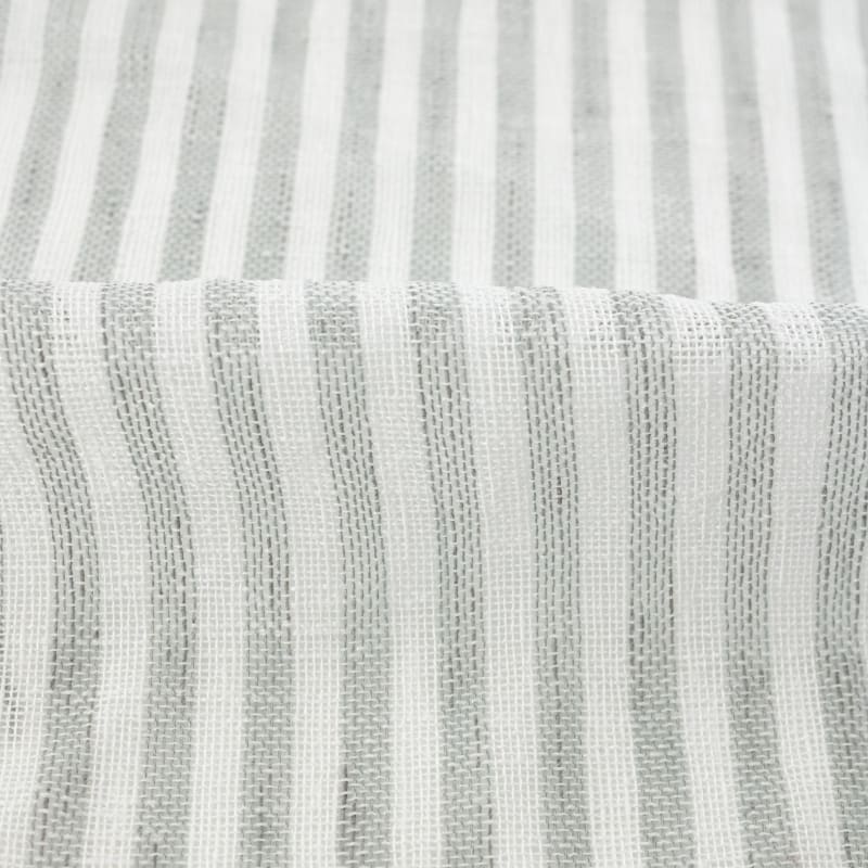 Visillo/Hopsack rayas gris claro