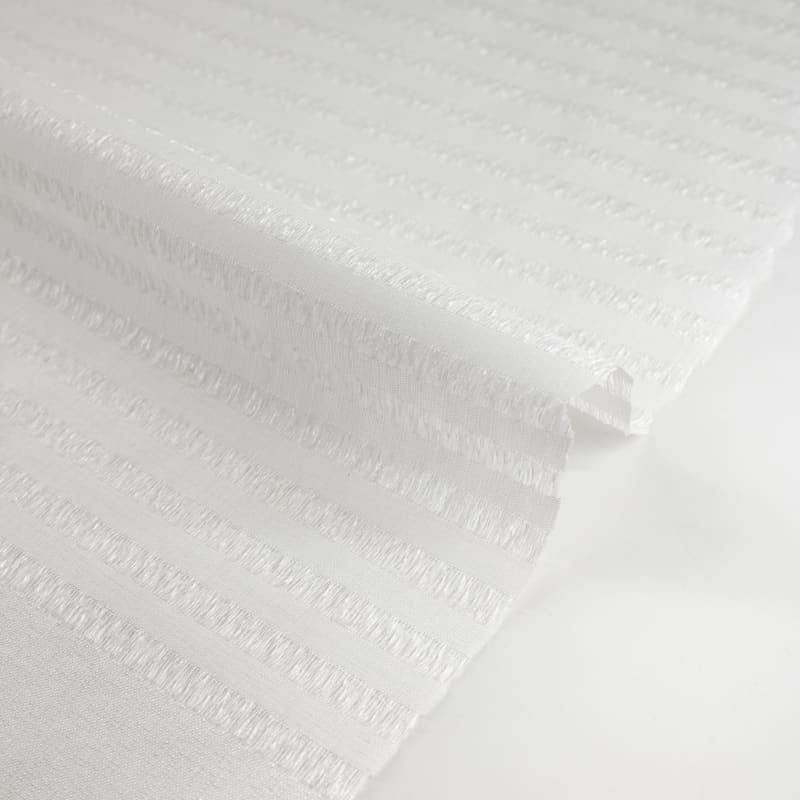 Visillo/Hopsack bordado blanco neutro