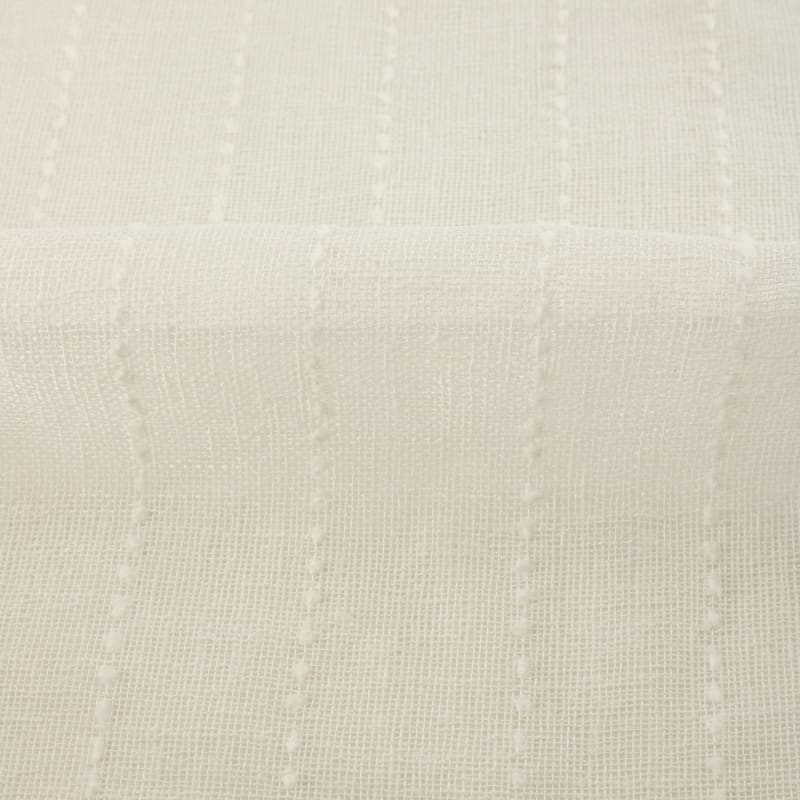 Visillo/Hopsack bordado blanco roto