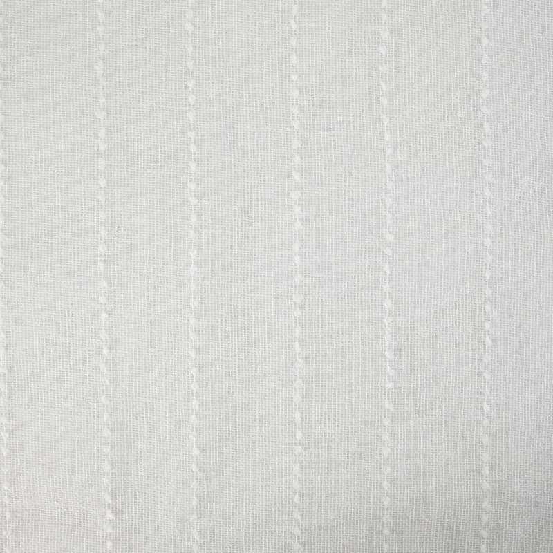 Visillo/Hopsack bordado blanco neutro