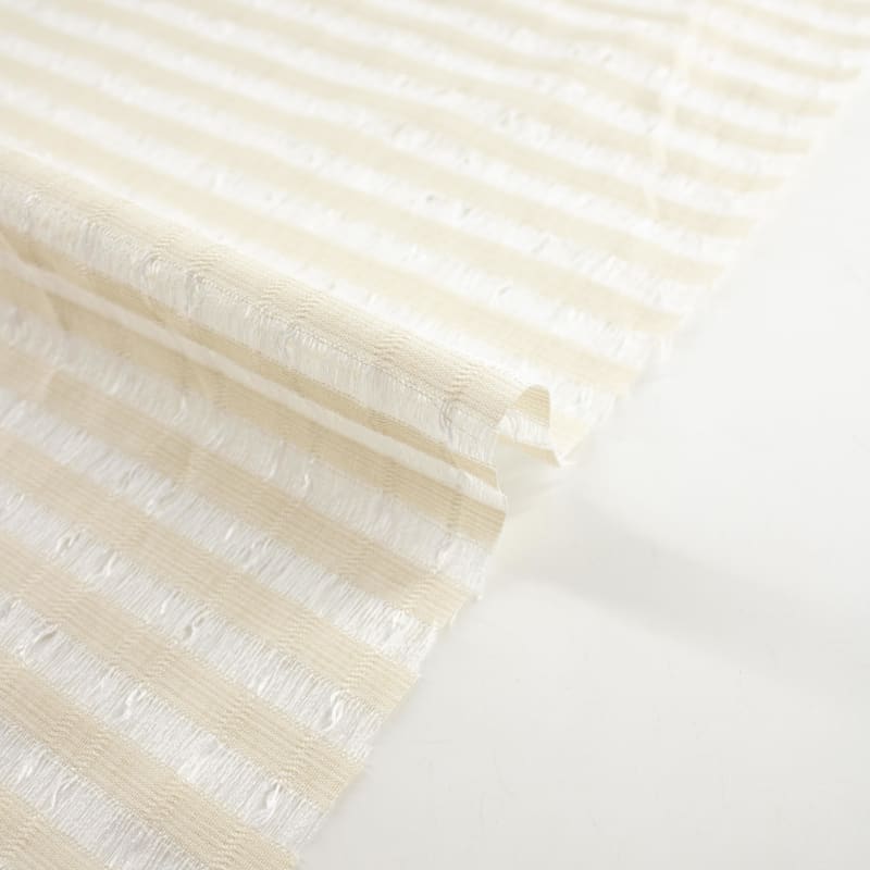 Visillo/Hopsack rayas beige
