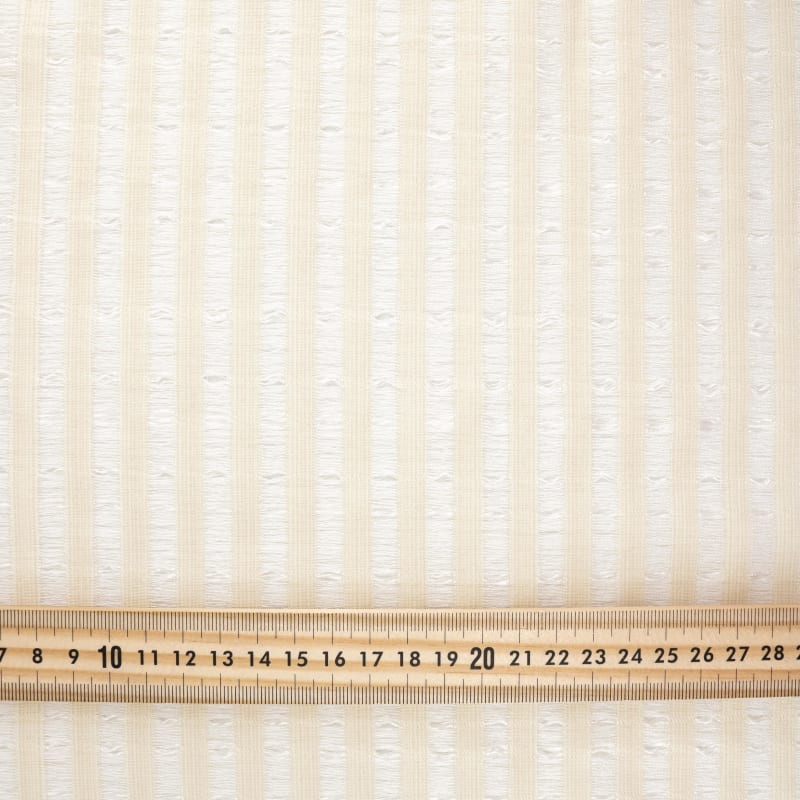 Visillo/Hopsack rayas beige
