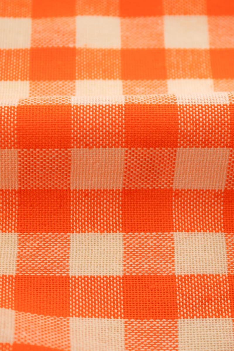 Semipanamá cuadros naranja
